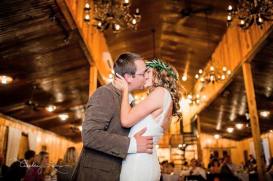 Milagro Farms' barn is romantic, rustic and the perfect place for this couple to begin the adventure.